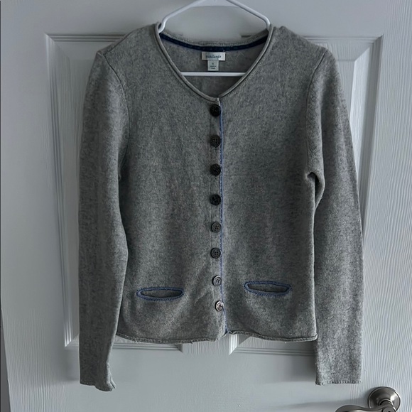 Sundance Sweaters - Sundance Catalog Gray 100% Wool Tulla Cardigan Soft Knit Button Up Classic Small